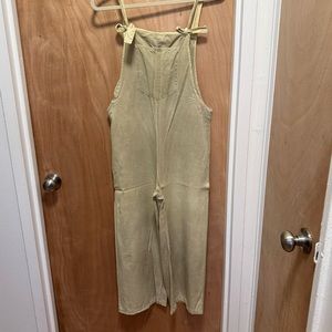 Zara relaxed fit linen blend romper